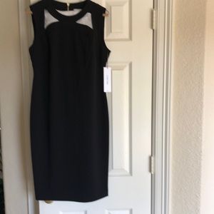 NWT Calvin Klein black sheath dress size 10